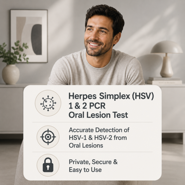 Herpes Simplex (HSV) 1 & 2 PCR Oral Lesion Test