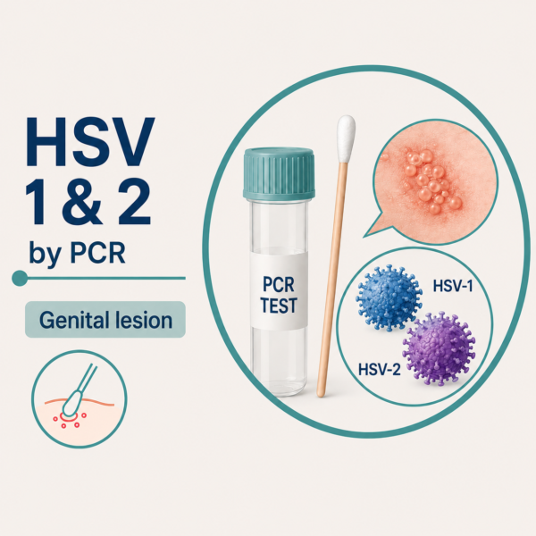 Herpes Simplex (HSV) 1 & 2 by PCR - Genital lesion