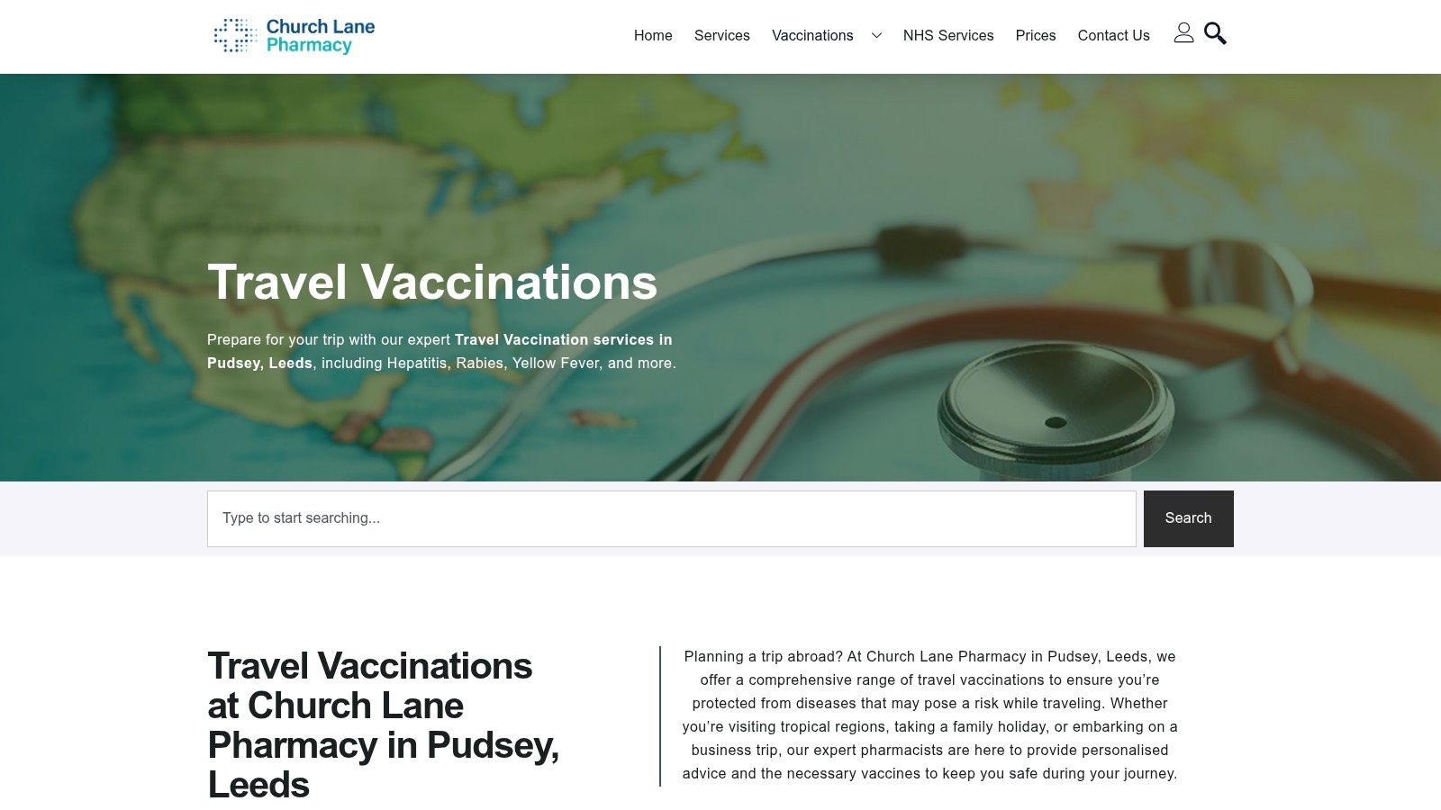Church Lane Pharmacy – Travel Clinic & Yellow Fever Centre (Pudsey)