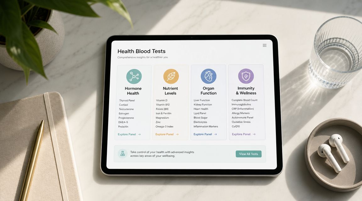 Key Private Blood Test Categories Explained